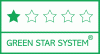 Que un producto obtenga 1 estrella dentro del “Green Star System” significa que su producción cumple con los requisitos de la normativa ISO 140001 o etiqueta ECOLABEL (Etiqueta Ecológica Europea) pero que no posee los certificados de FSC® o PEFC™. Para más información, hacer click en el logo.