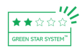 Un producto que posee 2 estrellas "Green Star System for Visual Com" significa que está fabricado con materias primas de origen fósil y es poco reciclable. O bien, se trata de un producto hecho con materiales de origen renovable o de base biológica y no es reciclable.